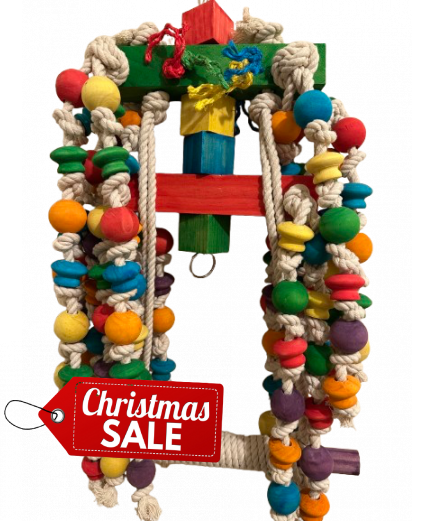 Parrot-Supplies Mega Jungle Chunky Wood & Rope XXXL Macaw Parrot Toy Parrot-Supplies Mega Jungle Chunky Wood & Rope XXXL Macaw Parrot Toy